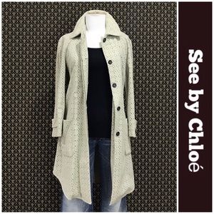 See by Chloe Eyelet Cotton Jacket